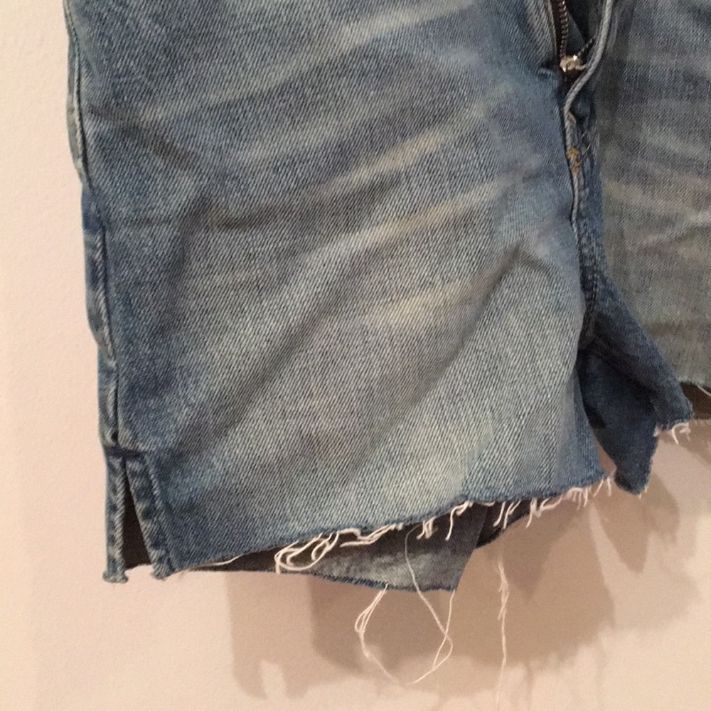 Vintage washed jean shorts - Picture 2 of 4